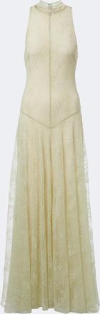 De La Vali Palomina halterneck lace maxi dress