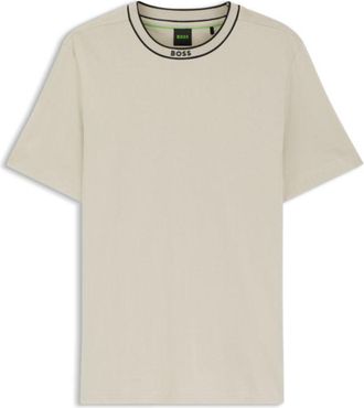 BOSS Cotton T-shirt with logo crew neck