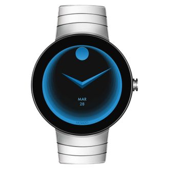 Movado Unisexs Connect Black Dial Watch