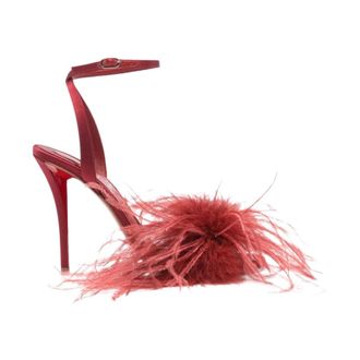 Christian Louboutin Miss Z Poupi 100 Strappy Sandal - female - Christian Louboutin - High Heel Sandals - Red - 3 UK - Shoes