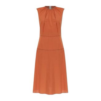 Marni Mouwloze Katoenen Jurk - Dames - Casual kleedjes - Bruin - S - Katoen - Kleedjes