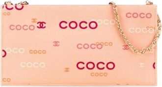 Chanel Pre-owned Clutches, female, Pink, Size: ONE SIZE Pre-owned Vintage Leather Clutch