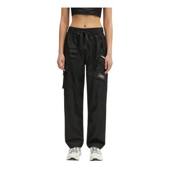 Ganni Duchesse Nylon Cargo Pants - - Trousers - Donna - Nero - S