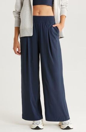 Zella Atlas Wide Leg Pants in Navy Sapphire at Nordstrom Rack, Size X-Small