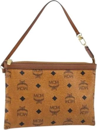 MCM Pre-owned Clutches, female, Brown, Size: ONE SIZE Pre-owned Accessory Pouch