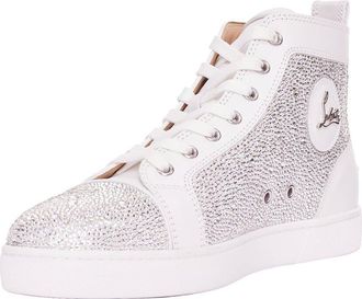 Christian Louboutin Mens Leather Louis Strass Sneaker (Authentic Pre-Loved)