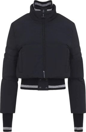 Thom Browne Cropped Donsjas - Dames - Jassen - Blauw - Maat: S Leer