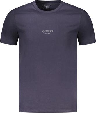 Guess T-shirt met korte mouwen - Heren - T-shirts - Blauw - S - Katoen - Tops