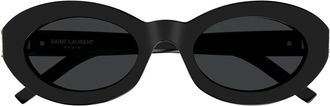 Saint Laurent SL M136 Zonnebril - Dames - Zonnebrillen - Zwart - 52 MM - Nylon - Accessoires