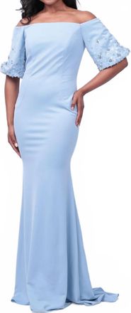 Jovani Womens Evening Dress In Light Blue