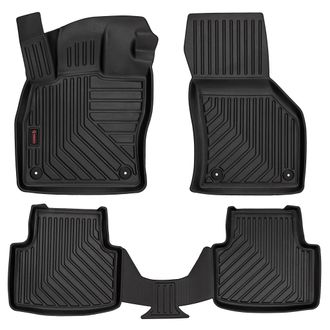 OEM Alfombrillas De Goma 3d Para Volkswagen Passat B8 (sed&aacute;n, Familiar, Variante, Alltrack, 2015-) - Borde De 5 Cm