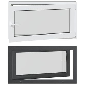 vidaXL Color Interno De Ventana De S&oacute;tano Blanco Risor 110 X 50 Cm Vidaxl