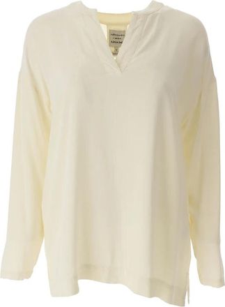Alessia Santi V-neck Truien - Dames - Blouses - Beige - L - Overhemden