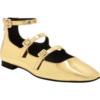 Katy Perry Confidant Mary Jane Flat in Gold at Nordstrom Rack, Size 6.5