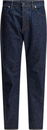 Stone Island Jeans, Heren, Blauw, W33, Slim-fit Jeans