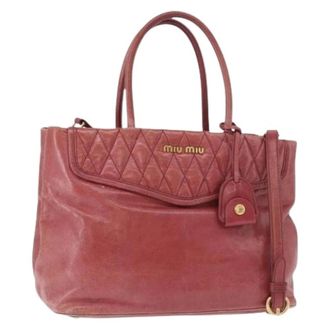 Miu Miu Pre-owned Handbags, female, Pink, Size: ONE SIZE Pre-owned Hand Bag