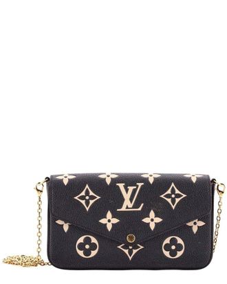 Louis Vuitton Felicie Pochette Bicolor Monogram Empreinte Giant (Authentic Pre-Loved)