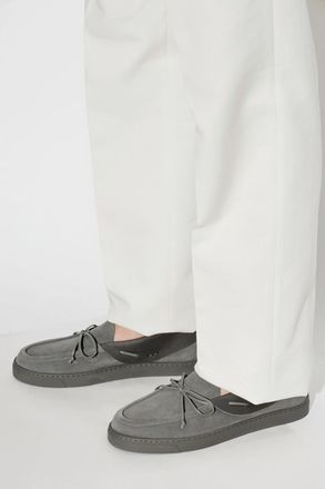 Giorgio Armani Suede Shoes, Mens, Grey