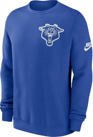 Nike Kentucky Legacy Nike Mens College Pullover Crew in Blue | NKPV4EVUKV-612