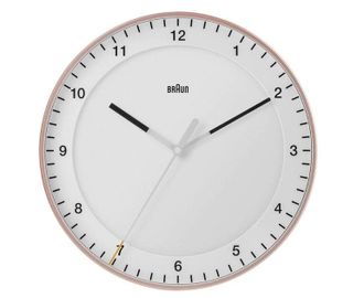 Braun Bc 17 Pw Dcf Radio Wall Clock Pink/white