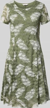 Apricot Knielanges Kleid mit Rundhalsausschnitt in Lind, Gr&ouml;&szlig;e XXL