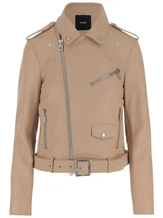 Women's Pinko Leather Jackets - up to −80% | Stylight