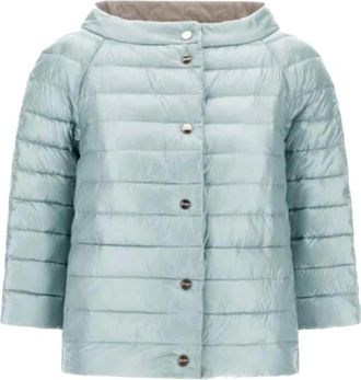 Herno Cappotto Reversibile Leggero in Nylon - - Jackets - Donna - Blu - M