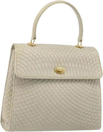 Bally Pre-owned Handtas - Dames - Vintage Handtas - Beige - ONE Size - Leer - Vintage
