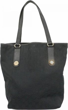 Gucci Black Canvas Tote Bag (Pre-Owned)