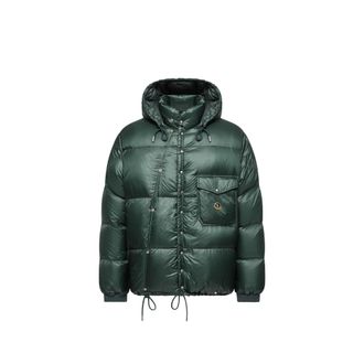 Moncler Moncler Karakorum Hooded Short Down Jacket, Men, Green, Size: 0