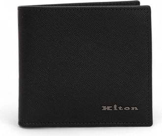 Kiton Portafoglio medio in pelle Nero Kiton Uomo