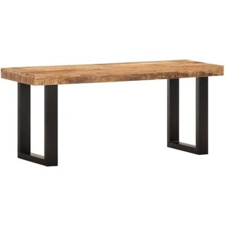 vidaXL Vidaxl - Furniture Limited - Banco De Madera Maciza De Mango Sin Tratar Y