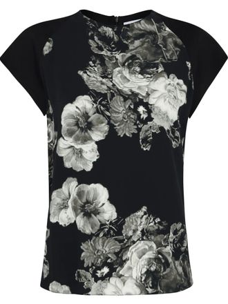 Gloria Coelho floral-print T-shirt - Black