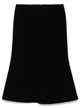 Bally midi skirt - women - Virgin Wool/Polyamide/Elastane/PBT Elite/Viscose - 38 - Black