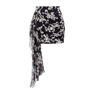 Elisabetta Franchi Short Skirts, female, Multicolor, Size: L Draped Skirt