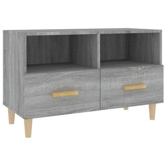 vidaXL Vidaxl - Mueble De Tv Madera De Ingenier&iacute;a Gris Sonoma 80x36x50 Cm