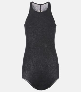 Rick Owens Ribbed-knit cotton tank top