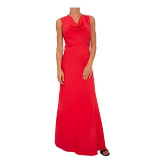 Twinset Rode Jurk - Dames - Avondkleed - Rood - XL - Polyester - Kleedjes