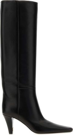 Saint Laurent Black Nappa Leather Boots