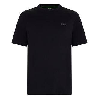 HUGO BOSS Hugo, T-Shirts, male, Black, Size: L Active Slim-fit T-shirt