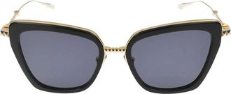 Valentino Sunglasses, female, Black, 53 MM, Daydream II Black Gold Sunglasses