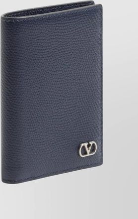 Valentino Garavani vlogo signature grainy calfskin bifold cardholder