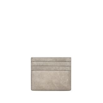 Brunello Cucinelli Womens Gray Calf Leather Bos Taurus Wallet