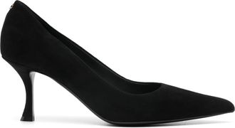 Ferragamo 55mm suede pumps - women - Calf Suede/Calf Leather/Calf Leather - 10C - Black
