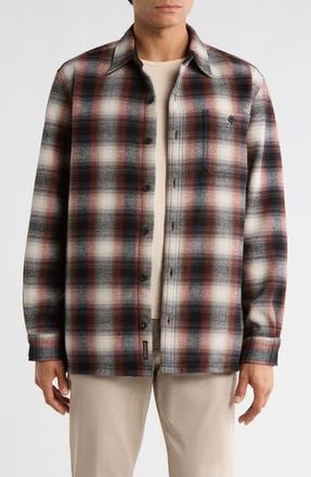 Weatherproof Vintage Flannel Plaid Shirt Jacket in Merlot at Nordstrom Rack, Size Medium