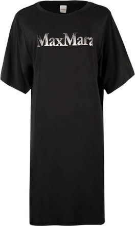 Max Mara Dames, Jurken, Zwart, Maat: 2XS Viscose