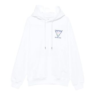 Casablanca Tennis Club Icon Hoodie - Heren - Sweatshirts & Hoodies - Wit - Maat: S Katoen