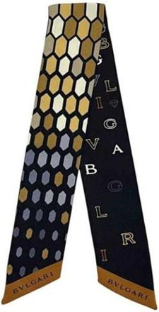 Bulgari Pre-owned Scarves, female, Black, Size: ONE SIZE Pre-owned Vintage Scarf