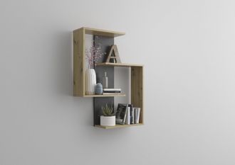 FMD Wandregal »Kreta« Wandregal mit 4 Ablageflächen