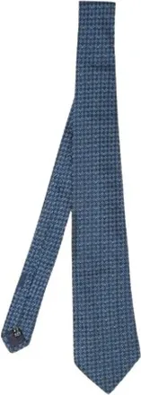 Ferragamo Pre-owned Accessories, male, Blue, Size: ONE SIZE Pre-owned Silk Tie